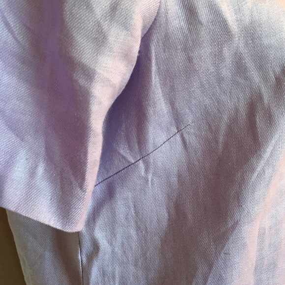 Med Simons Linen Shirtdress cotton lined pullover. Fits to 8. - Picture 6 of 9